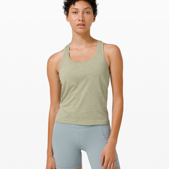 lululemon athletica Tops - Lululemon Swiftly Tech Race Length Grey/Lemon Vibe